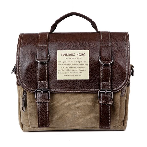 

fashion man handbag canvas shoulder bag male messenger bags crossbody bags for man satchel solid color casual tote