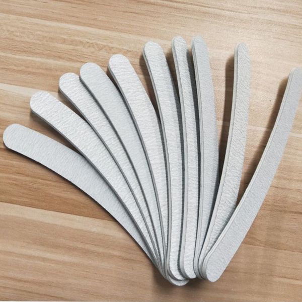 

10pcs/lot professional gray boat nail file 100/180 buffer blocks double side nail polish sanding strips manicure pedicure tools