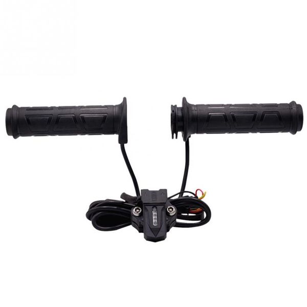 

1pair 12v muffs left right universal rubber winter outdoor ergonomic thruster grip non slip electric motorcycle heated handle
