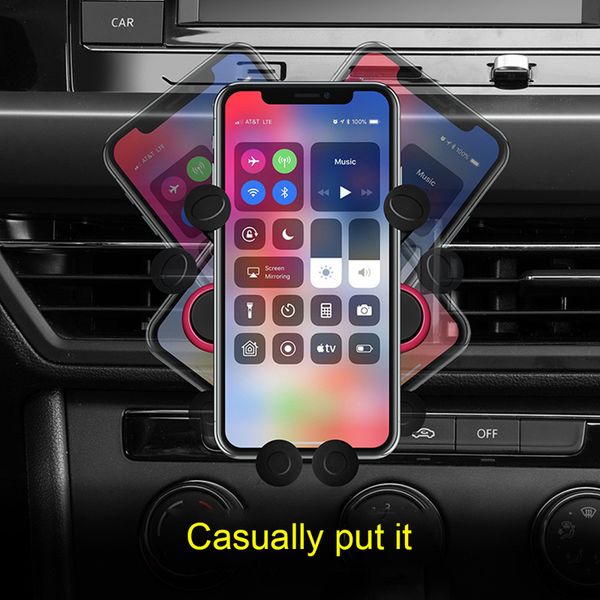 

gravity universal mobile phone bracket vehicle mobile phone bracket air outlet accessories for in car high quality