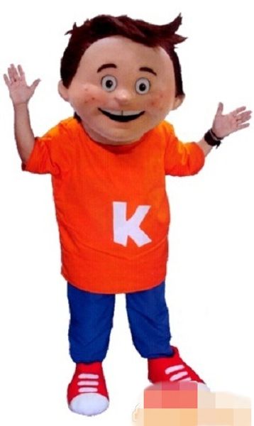 

custom boy has red dress mascot costume size ing, Red;yellow