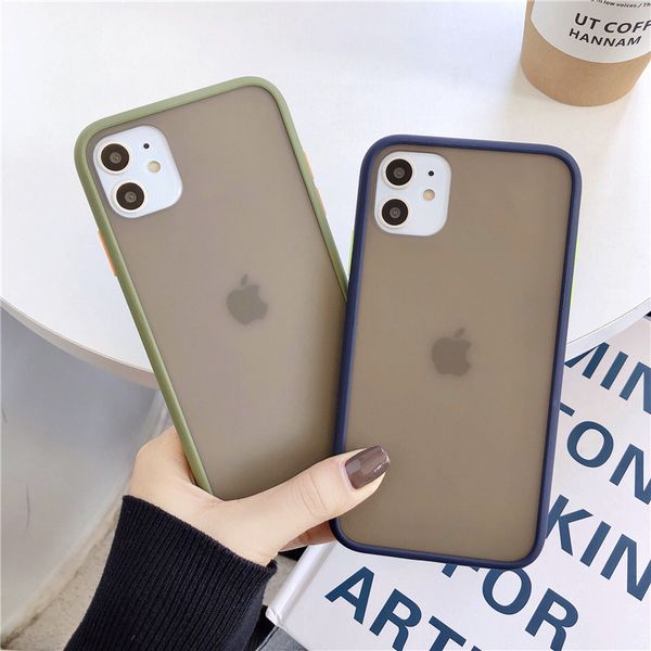 

mobile accessories skin feeling case for iphone 11 pro matte texture phone cover pc+tpu frosted phone case