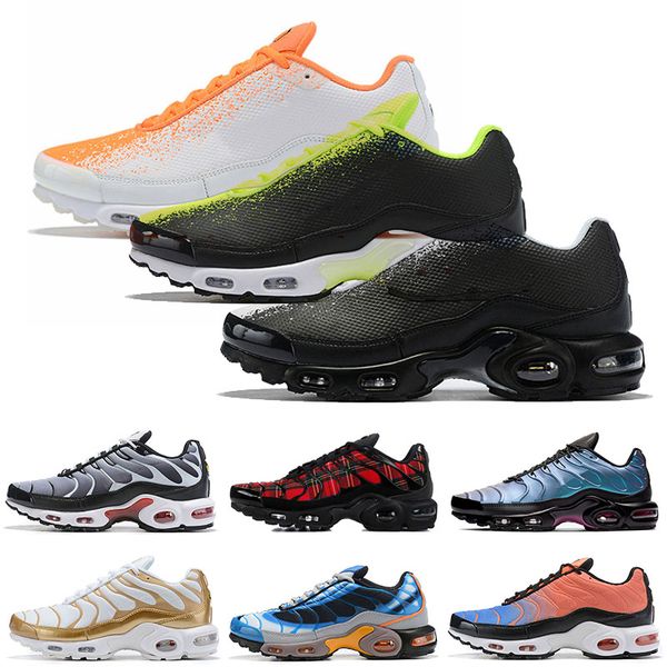 

2019 new fashion plus tn se bg ultra mens running shoes oreo green orange throwback future tartan total crimson tn trainers sports sneakers, White;red