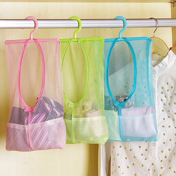 

kitchen bathroom underwear socks sundries storage hanging multipurpose mesh bag