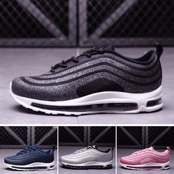 

Nike air max 97 Бесплатная доставка 97 LX дети Runing обувь мальчики бегун серебряный розовый синий черный дети открытый малыш спортивные мальчики девочки кроссовки