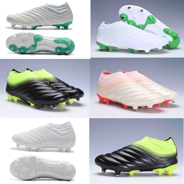 

original copa 19+ fg football shoes for discount 19.1 soccer boots slip-on black pink white football cleats 2019 size39-45