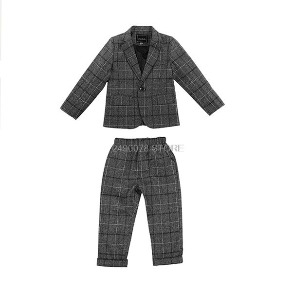 

summer kids formal jacket pants 2pcs clothing set flower boys wedding suit children prom party performance tuxedo dress costume, Blue