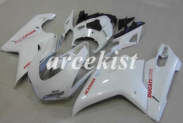 

4 подарки новый abs инъекция полный обтекатели комплект, пригодный для ducati 848 1098 1198 1198s 2007 2008 2009 2010 2011 2012 body набор п