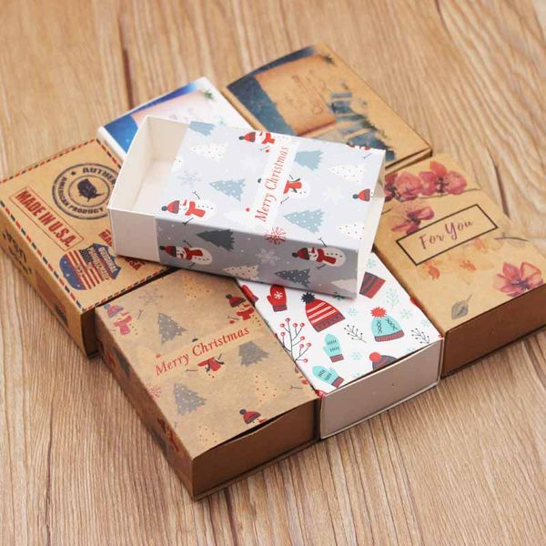 

10pcs per lot mutil pattern merry christmas gifts package box flower design cute candys/wedding favors/arts&crafts display box, Black;white