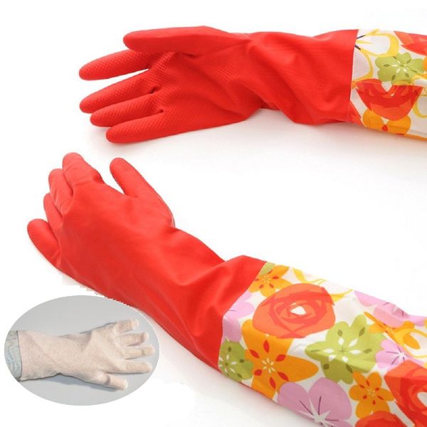 

dishwashing rubber gloves, aixingyun non-slip household laundry kitchen cleaning gloves, antibacterial reusable pu waterproof latex gloves