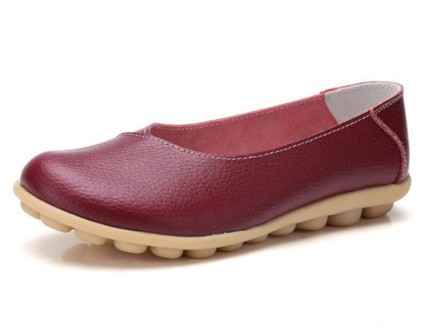 

women shoes leather flats wild breathable women's casual shoes 1356, Black