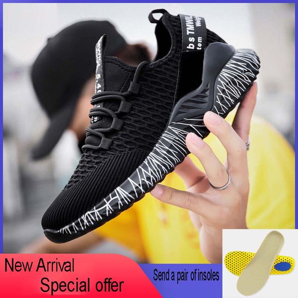 

2020 spring men and women casual shoes couples mesh breathable design chunky sneakers tenis feminino basket femme, Black