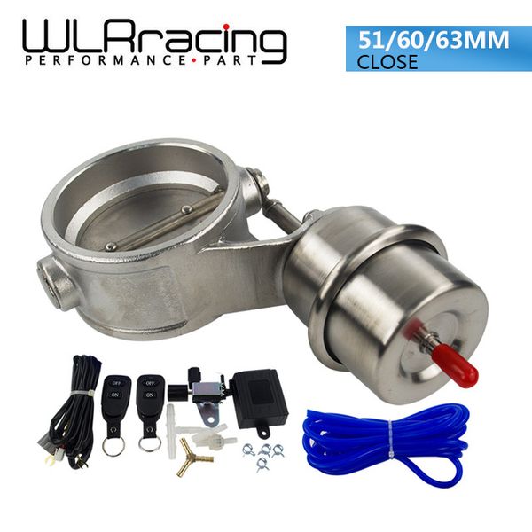

wlr racing - new vacuum activated exhaust cutout 2"51mm or 2.4"60mm or 2.5"63mm close style with wireless remote controller s