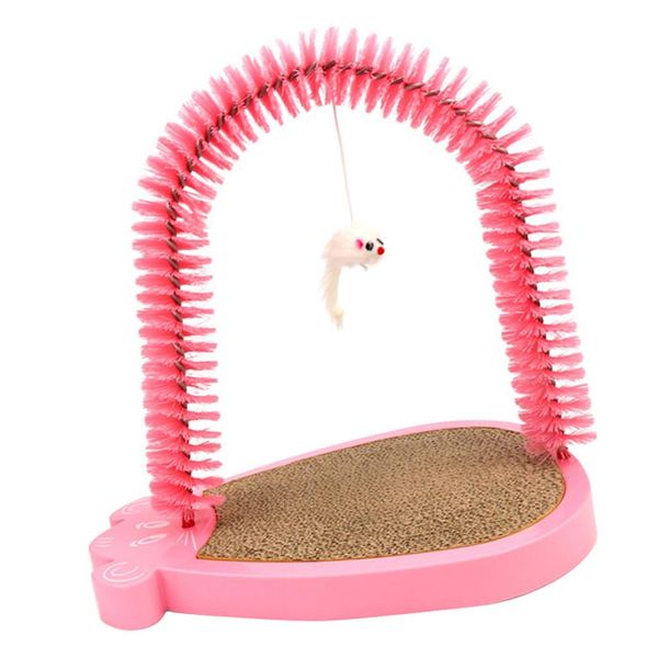 

cat kitten grooming массажер щетка царапины pad игрушки w / catnip 3 цвета