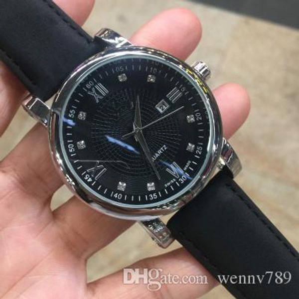 

fashion leather strap quartz watch men's leather watch square sports business watch life waterproof brand men's watches popula, Slivery;brown