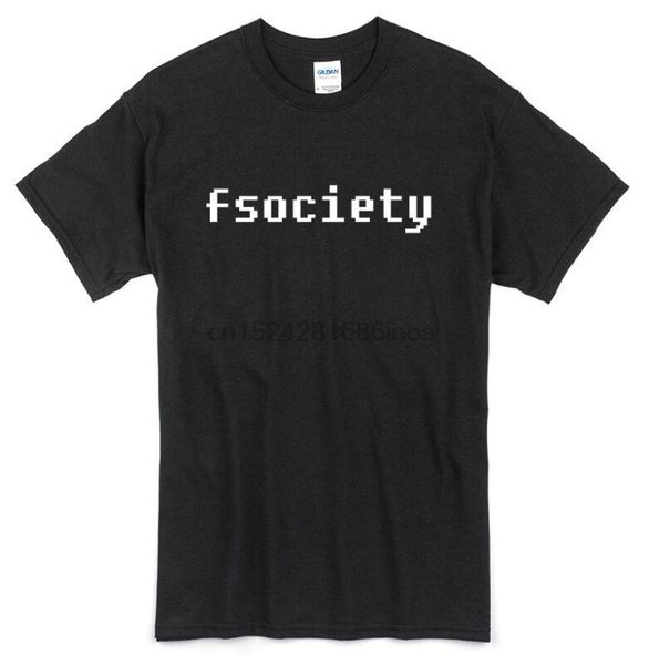 

fsociety mr robot t-shirt black new, White;black