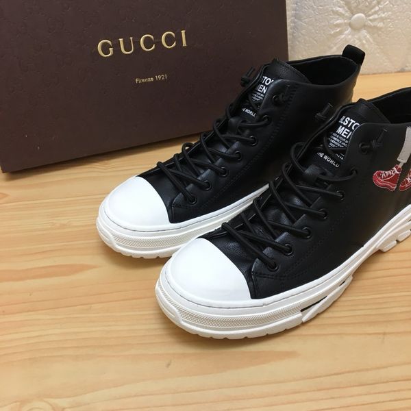 

the same style with high-end men's casual sports basketball shoes hiking shoes triple fashion design brand platform high-men's sho, Black