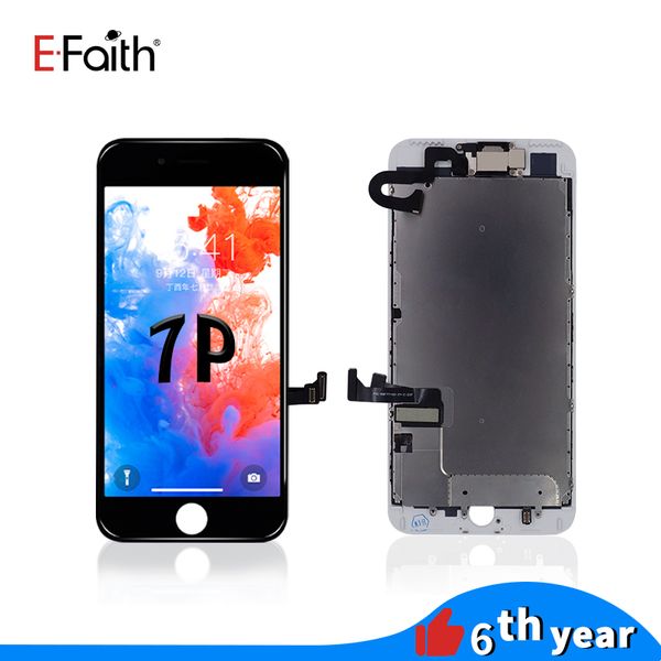 

lcd display for iphone 7 plus 5.5 inch touch screen with digitizer bezel frame+small parts+front camera full assembly