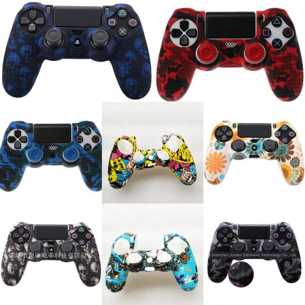 

ryfaf ps4 ps4 slim pro камуфляж силиконовый чехол grip skin с dualshock thumb cover caps для playstation 4 2 4 контроллера