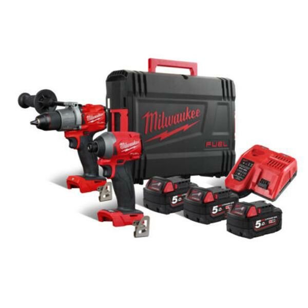 

New milwaukee m18fpp2a2 502x fuel 18v drill percu ion