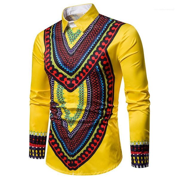 

printed stand collar fashion shirt long sleeve male designer dress shirts spring floral, White;black