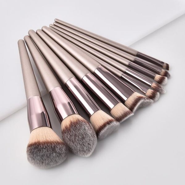 

makeup brushes 10pcs/set professional brush kit for foundation blush eyeshadow concealer lip eye make up beauty tools