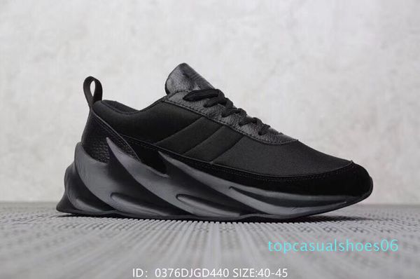 

wave runner 700 kanye west glow in dark reflective line 2019 new running shoe size 40-45 with bottom and 3m material 06t, Black