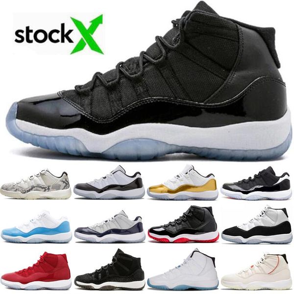 

202011 11s high concord 45 space jam snakeskin mens basketball shoes bred heiress gamma blue snake skin men sport designer sneakers trainers