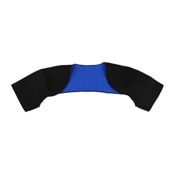 

back shoulder brace gym sport injury protector pad protection guard black