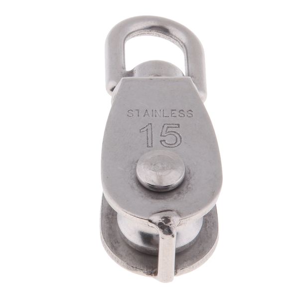

stainless steel single wheel swivel rigging lifting wheel pulley for wire rope lifting