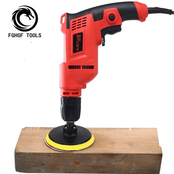 

fghgf 220v 2in1 household multi-function electric drill ac power hand tools pistol drill and polisher
