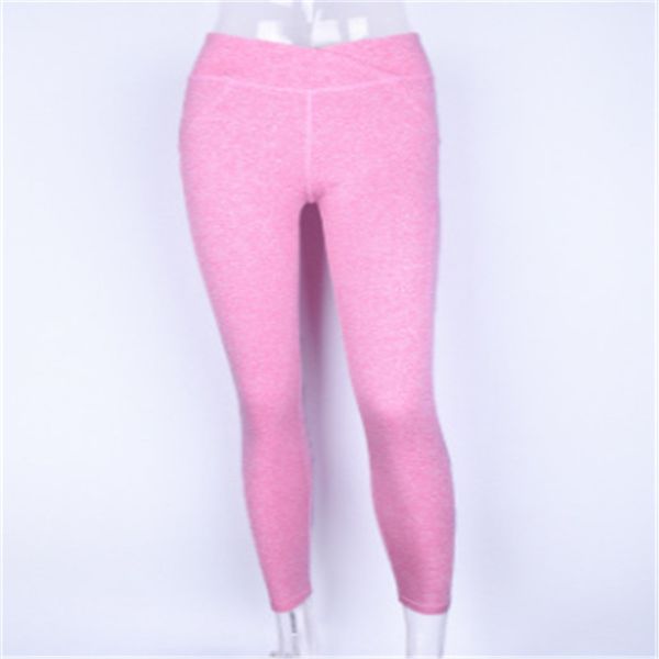 

new style women pants fashion solid women high waist fitness skinny outdoor stretch pants pure color trousers, Black;white