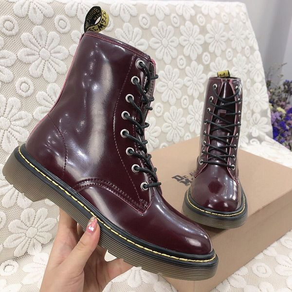 

autumn boots 2019 new martin boots female british wind handsome wild net red thin and thin spring and autumn single boots, Black