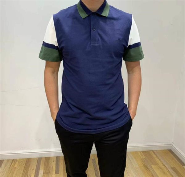 

luxury crocodile designer mens polos contrast color lapel neck short sleeve mens summer breathable mens tees ing, White;black