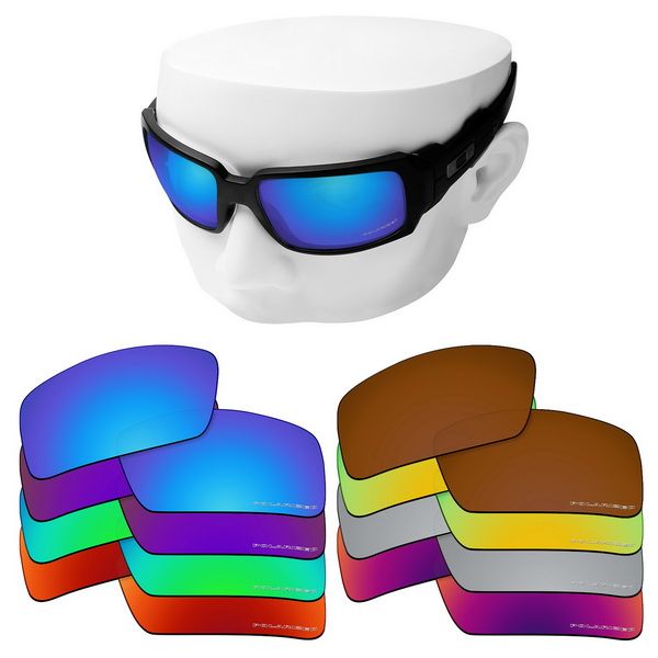 

oowlit anti-scratch replacement lenses for- oil drum etched polarized sunglasses