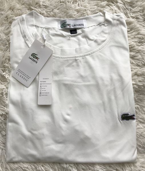 

Lac crocodile embroidery famou brand ca ual men o neck t hirt fa hion men 039 top logo t hirt hort leeve men t hirt 2019