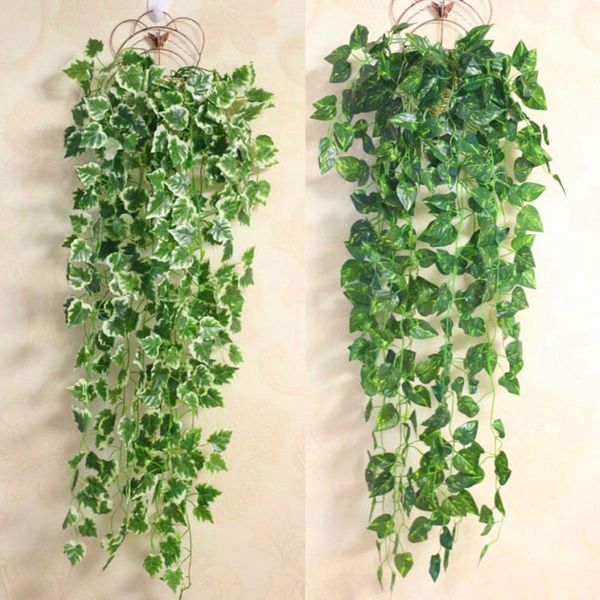 

artificial plants home wedding decoration green plant artificial flower plastic garland vine ivy leaf flowers wall