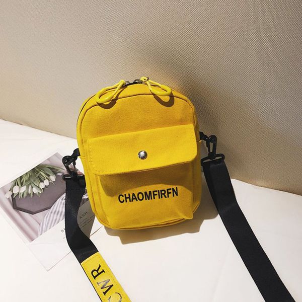 

women fashion canvas fashion handbags letter print flap pockets crossbody bags sweet color girls school bag shoulder bags