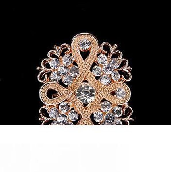 

24pcs x rhinestone crystal brooches silver gold colours brooch pins wedding bridal decor, Gray
