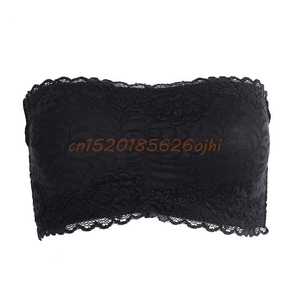 

women strapless lace camisole vest backless slim #h030#, White;black