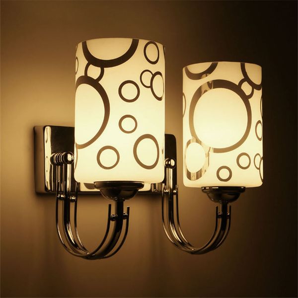 

nordic silver circle glass pull switch wall lamp for bedroom bar hallway home deco stairs light fixtures indoor led luminaire