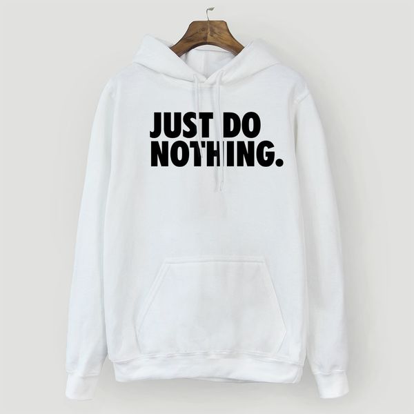 

just do ничего письмо блузы для женщин осени зима с капюшоном пуловеры hip hop streetwear женской толстовки kp толстовка, Black