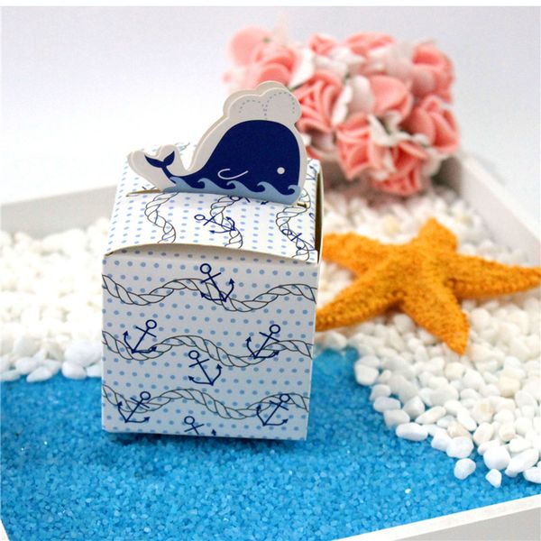 Diy Nautical Whale Anchor Candy Boxes For Baby Shower Party