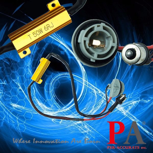 

2pcs x 1156 ba15s 50w 6ohm load resistor canbus fix led bulb error code error pa
