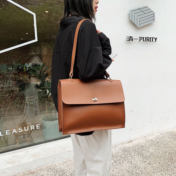 

2020 женская мода лето новый корейский дикий большой емкости сумка-мессенджер мода простой ретро сумка на плечо