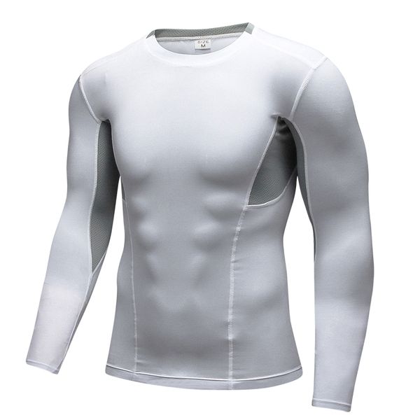 

yuerlian quick dry soccer jerseys fitness tight t-shirt gym train sports suit long sleeve running shirts men's sportswear costum, Black;blue