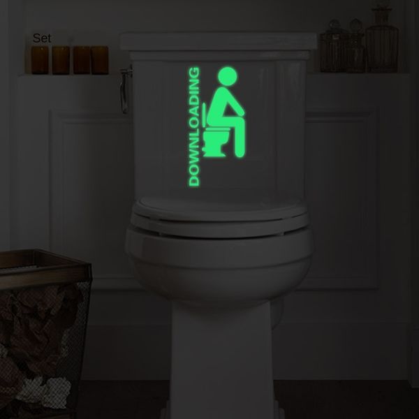 

резные светящиеся наклейки для туалета мультфильм флуоресцентные наклейки ванная комната декоративные наклейки