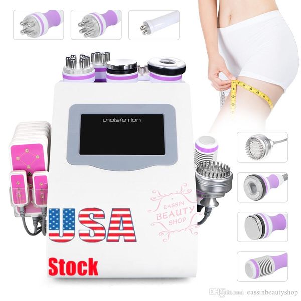 

9 in 1 unoi etion cavitation radio frequency kin tightening vacuum cold photon lipo la er limming machine 6 big 2 mall cellulite removal