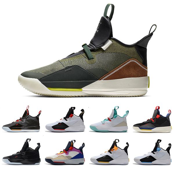 

2019 mens basketball shoes xxxiii pf 33 all-star utility blackout guo ailun 33s chinese new year grey sail sneakers