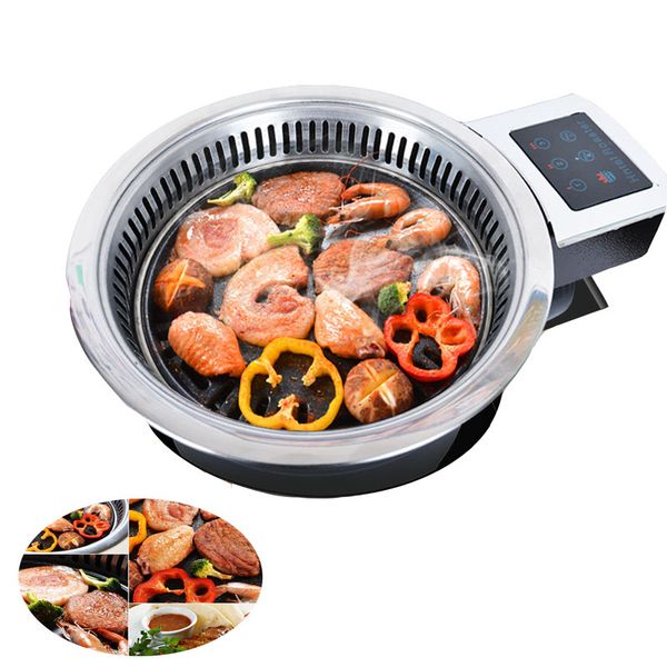 

горячая продажа коммерческий барбекю угольный гриль духовка корейский бездымный гриль из нержавеющей стали сковорода жаркое мясо